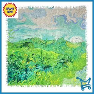 100% Water-Boiled Wool Scarf 39x39 Winter Pashmina Wrap Shawl